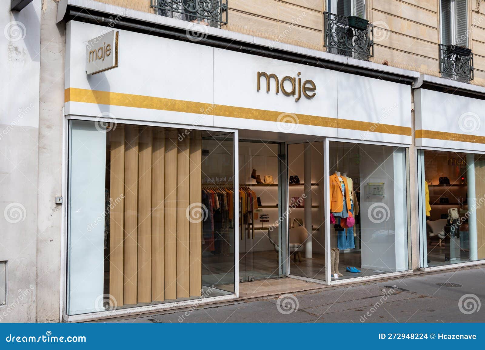 Exterior View of a Maje Boutique, Paris, France Editorial Stock Image ...