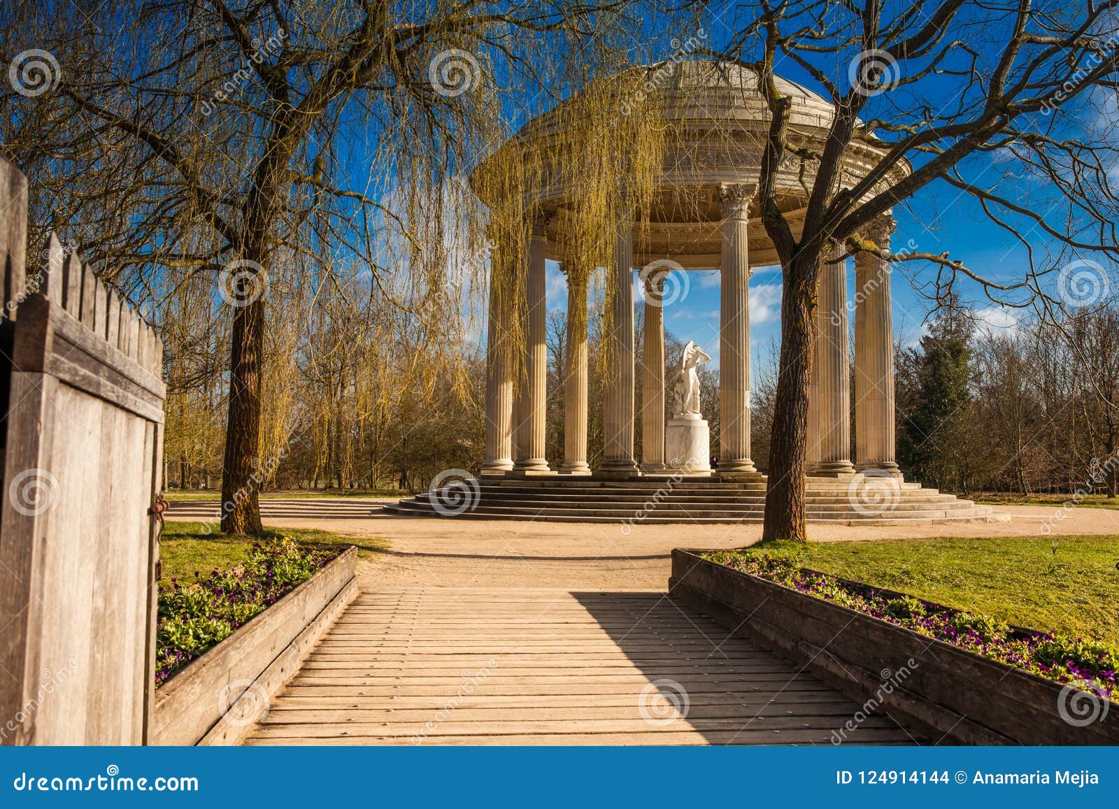 The Grand Trianon Garden at the Versailles Palace in a Freezing Winter ...