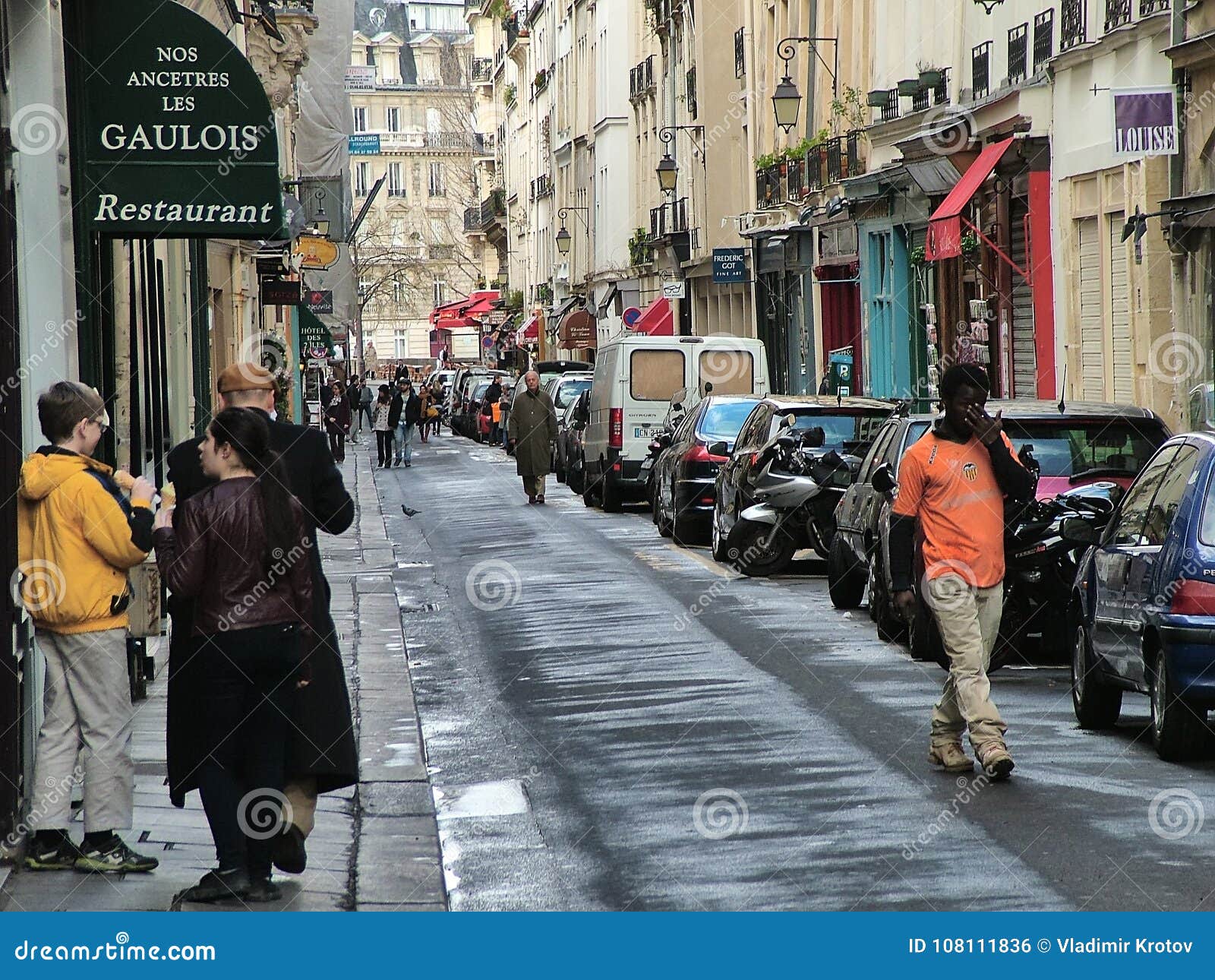 On The Main Street Of Saint-Louis In Paris Editorial Photo - Image of rest, paris: 108111836