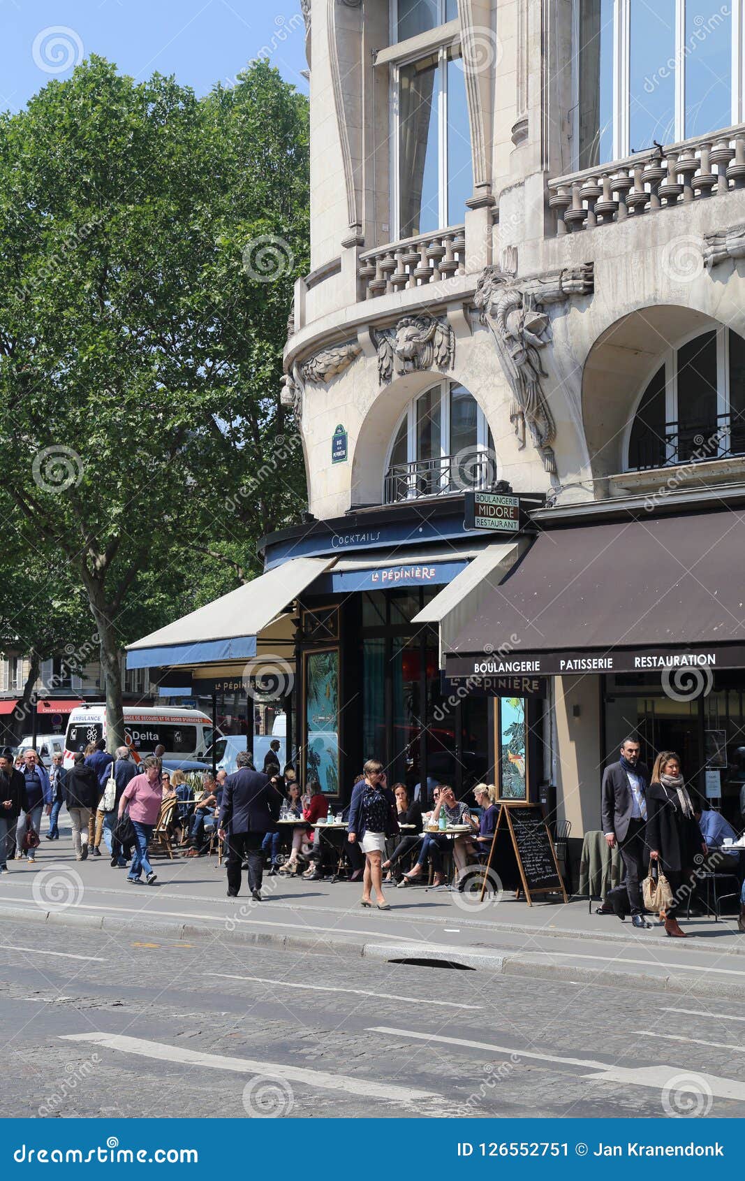  Sidewalk  Cafe  In Paris  France  Editorial Photo Image of 