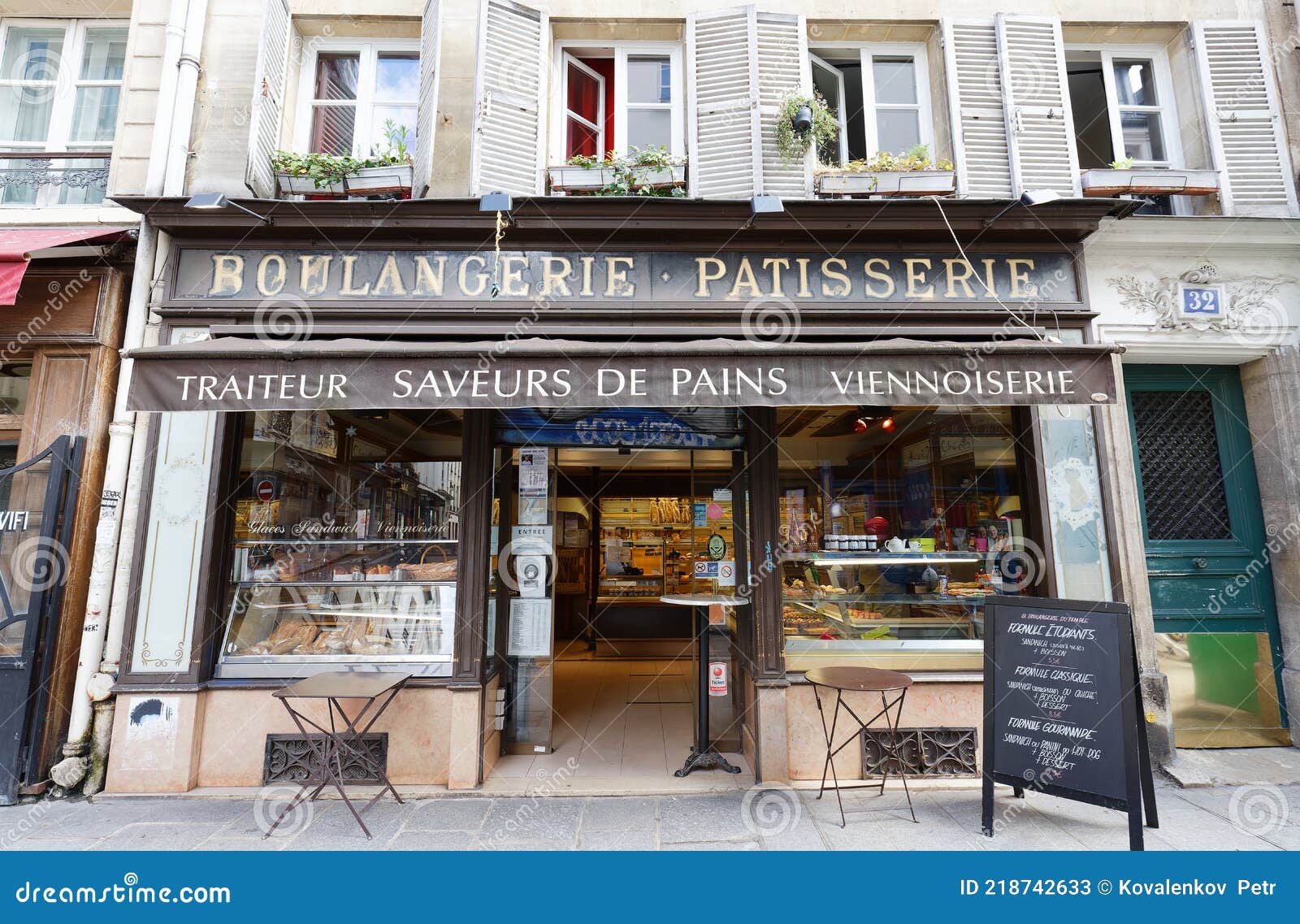 The Traditional French Bakery and Cake Shop Located in Marais District of  Paris, France. Editorial Stock Photo - Image of winter, europe: 218742633