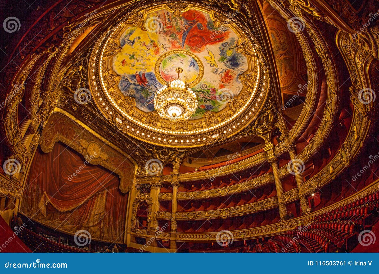 Paris France October 2017 Auditorium Inside Of The Palais