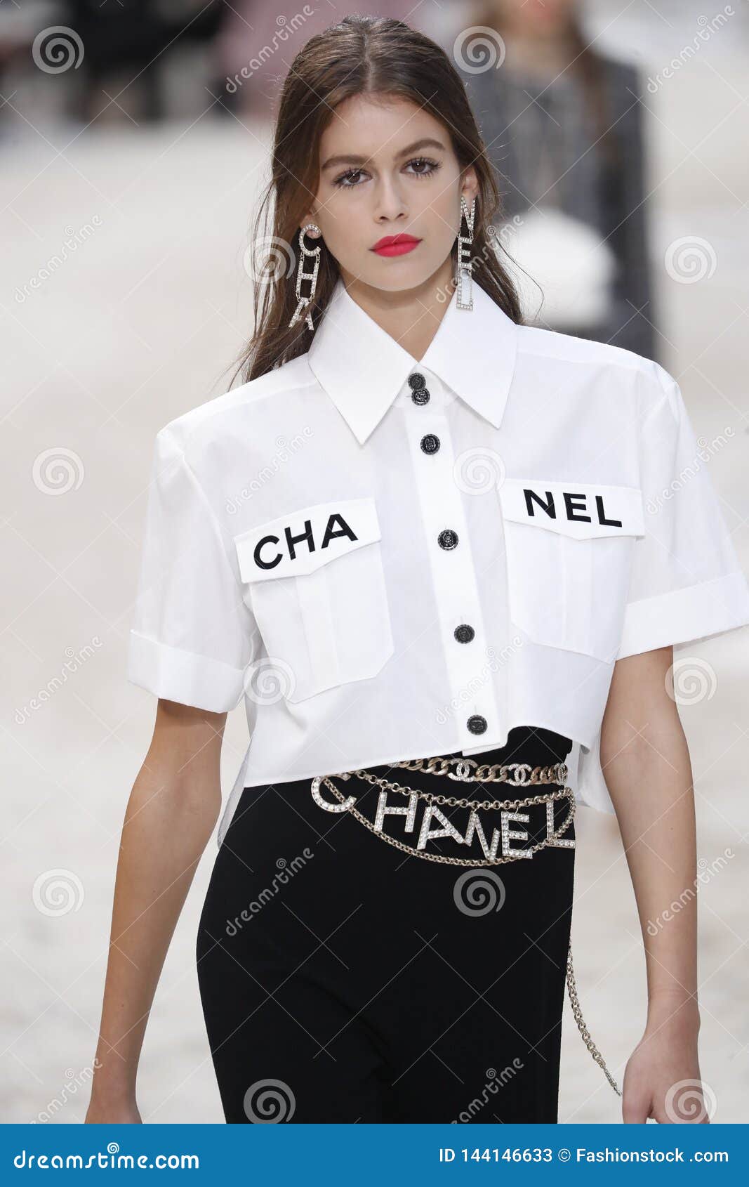 Kaia Gerber Walks the Runway during the Chanel Show As Part of the ...