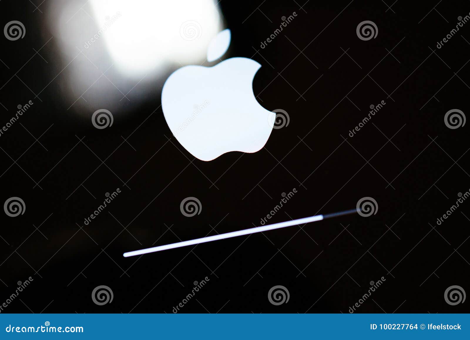 Apple Computers Logotype Logo Loading Bar Editorial Stock Image - Image ...