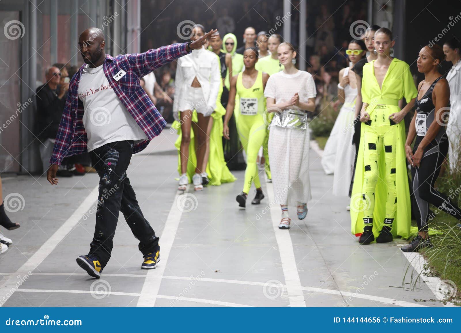 Fashion Designer Virgil Abloh and Models Walk the Runway during