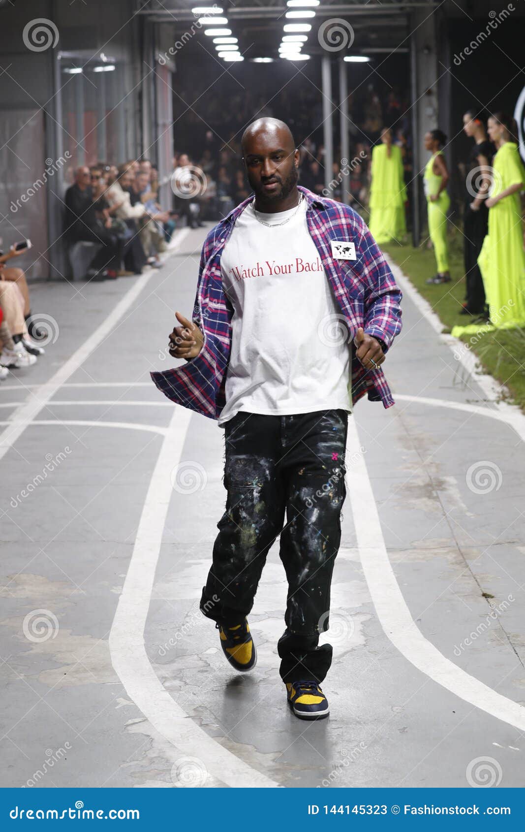 Fashion Designer Virgil Abloh and Models Walk the Runway during