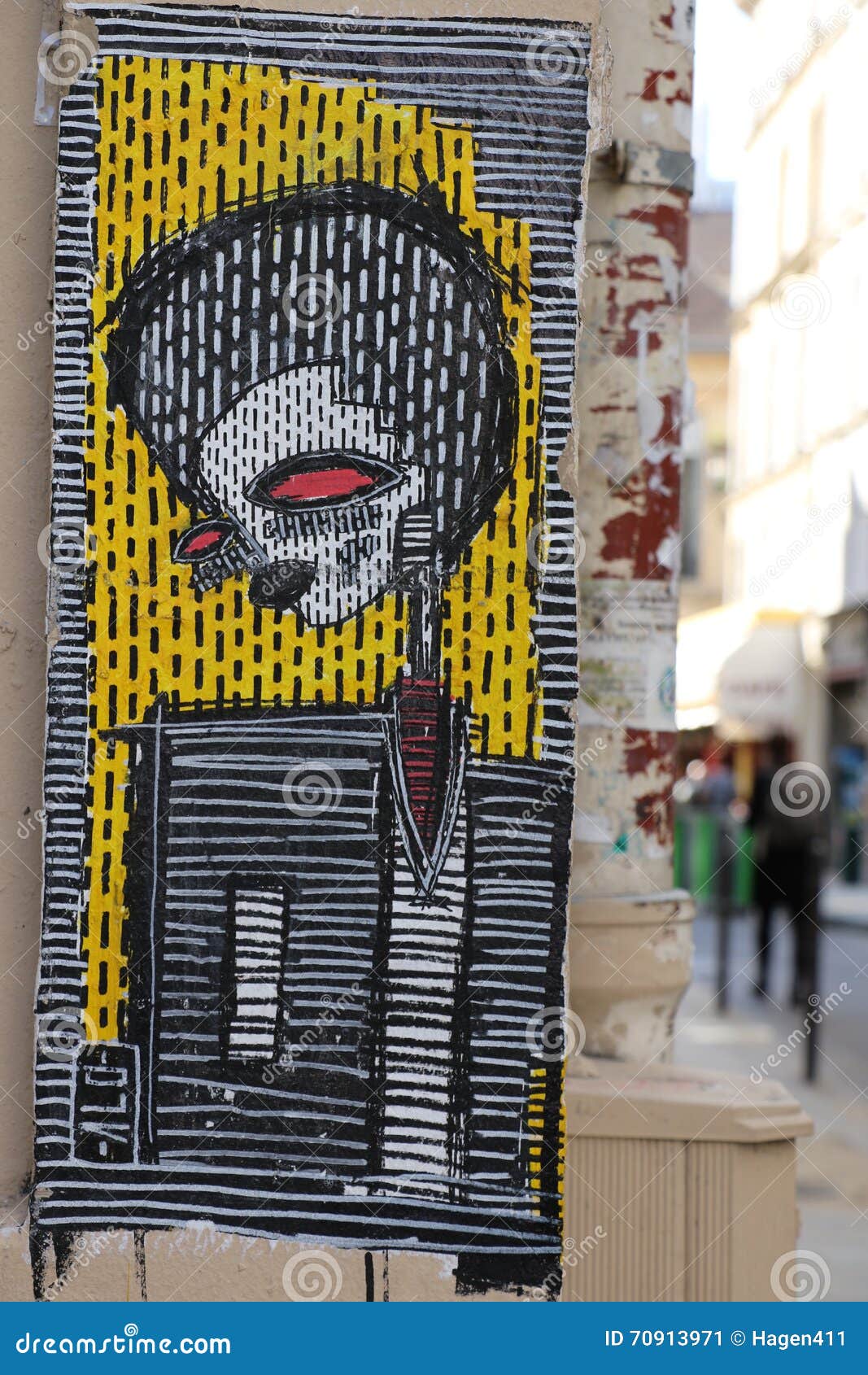 Paris Graffiti editorial photo. Image of urban, expression 70913971