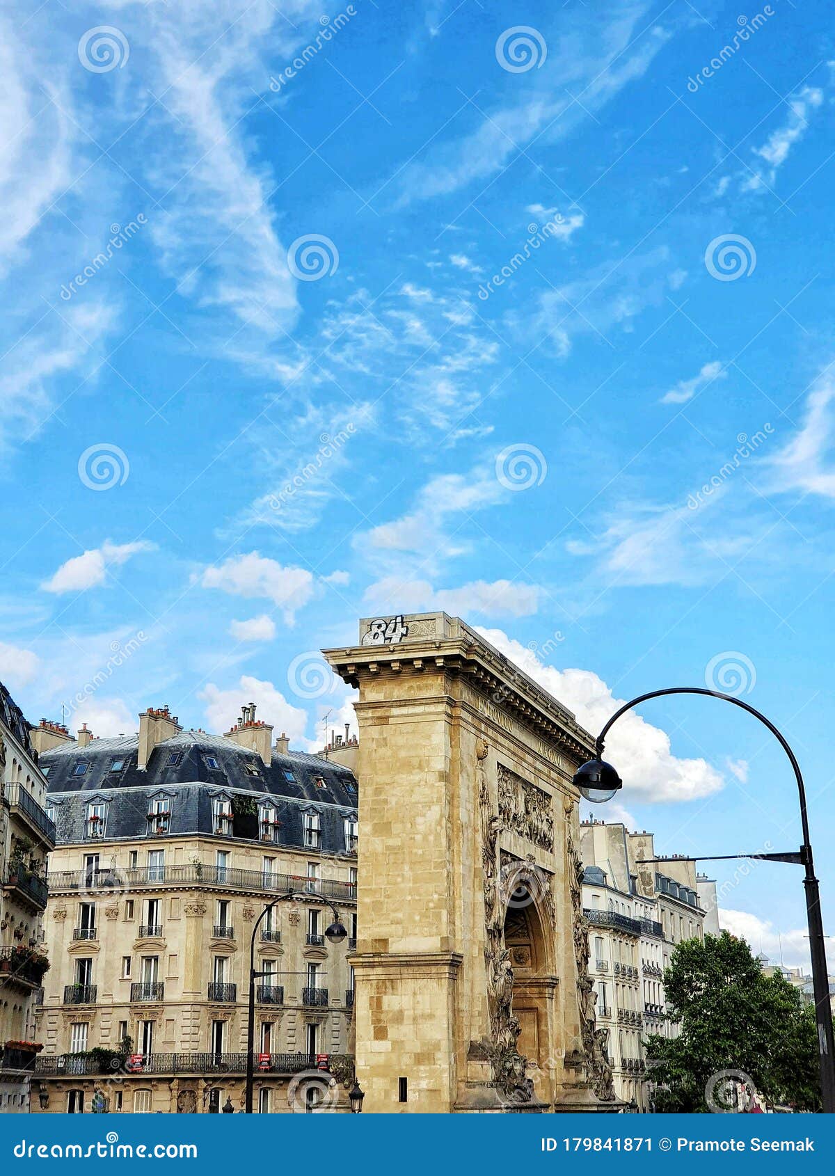 paris and the haussmannian buliding, paris, france