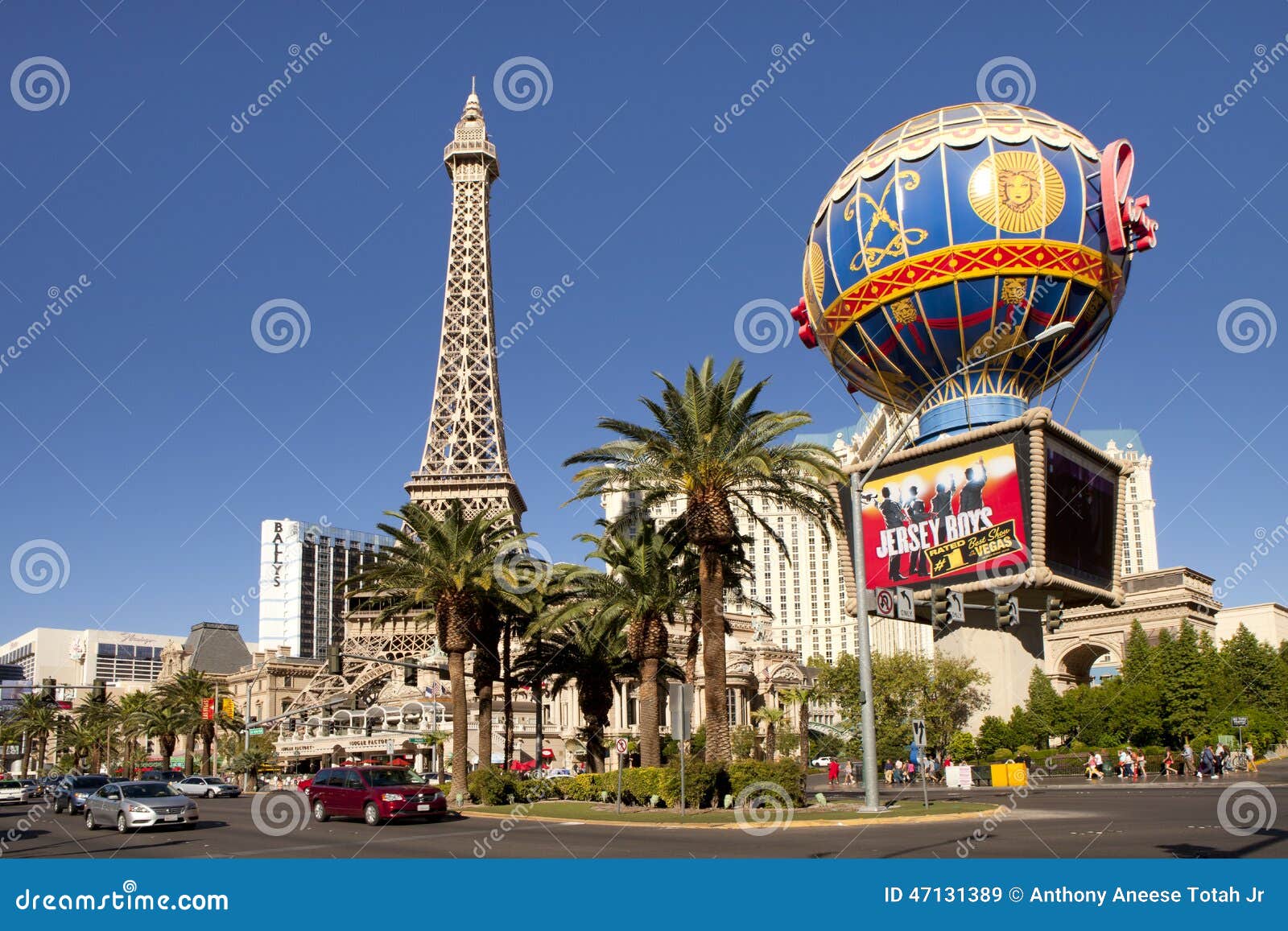 Paris Hotel and Casino in Las Vegas, Nevada Editorial Stock Image