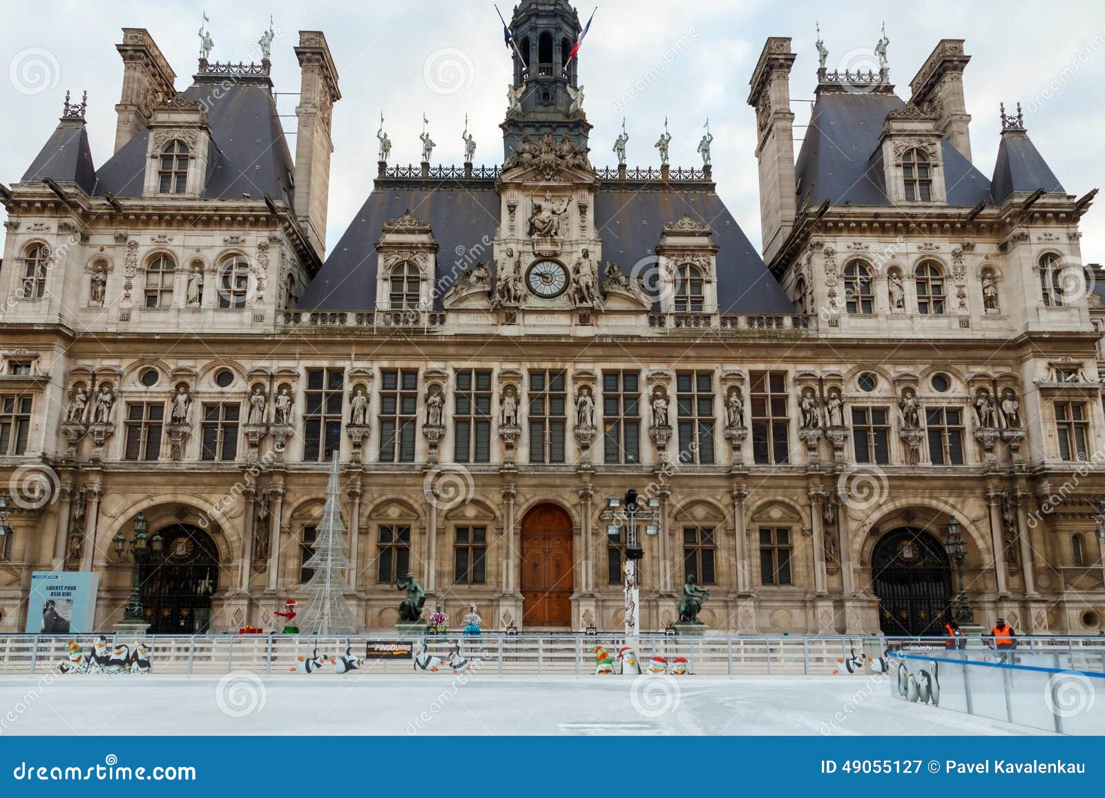 Paris. Hotel-de-Ville (City Hall). Editorial Photography - Image of ...