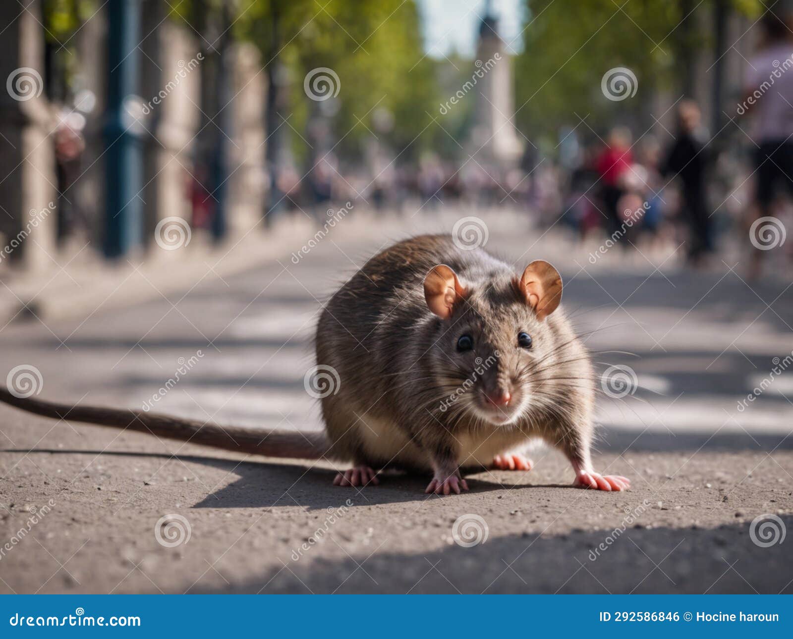 garbage and rats in the streets of paris