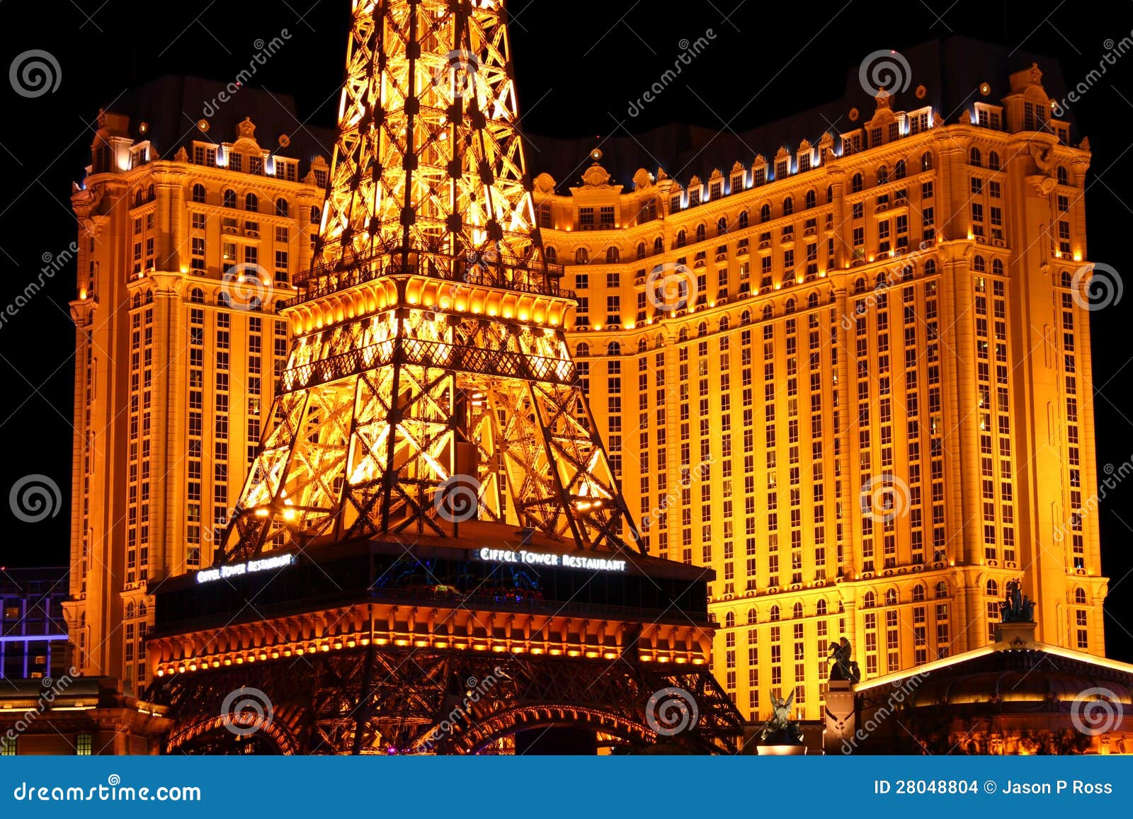 Eiffel Tower of Paris Hotel in Las Vegas Editorial Stock Image - Image of  luxury, casino: 22069414