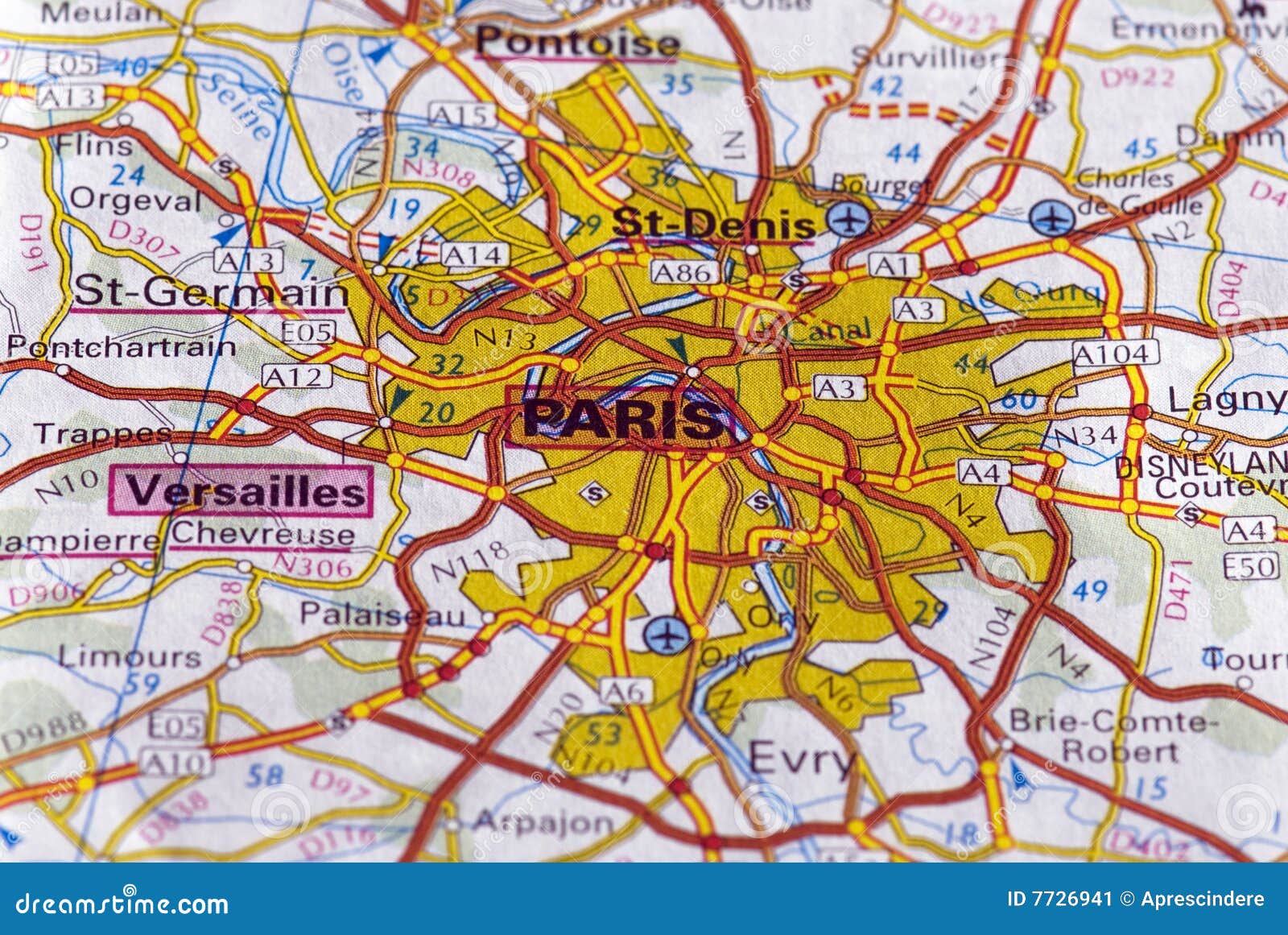 paris on the map