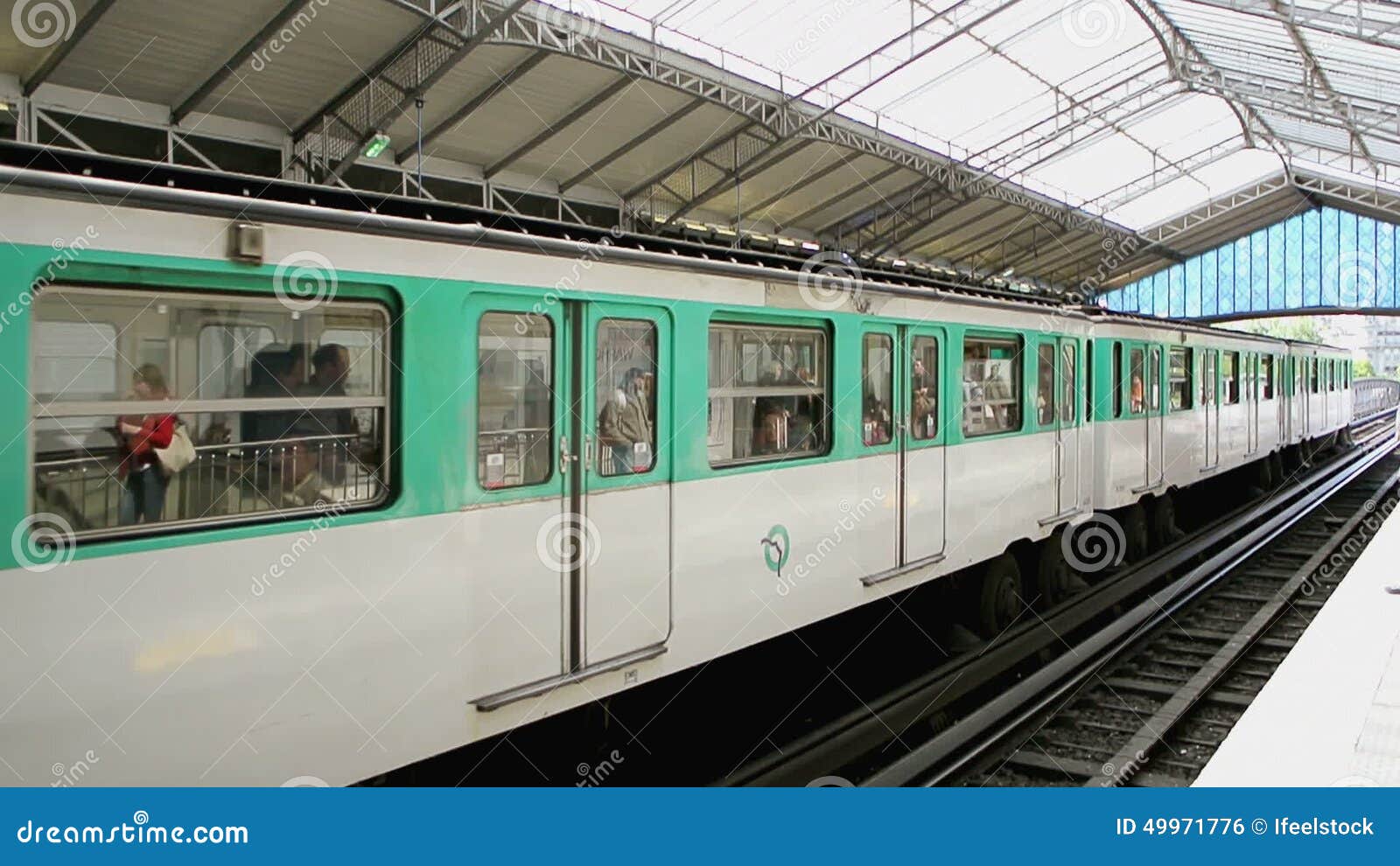 Paris Metro Station stock footage. Video of journey, adult - 49971776