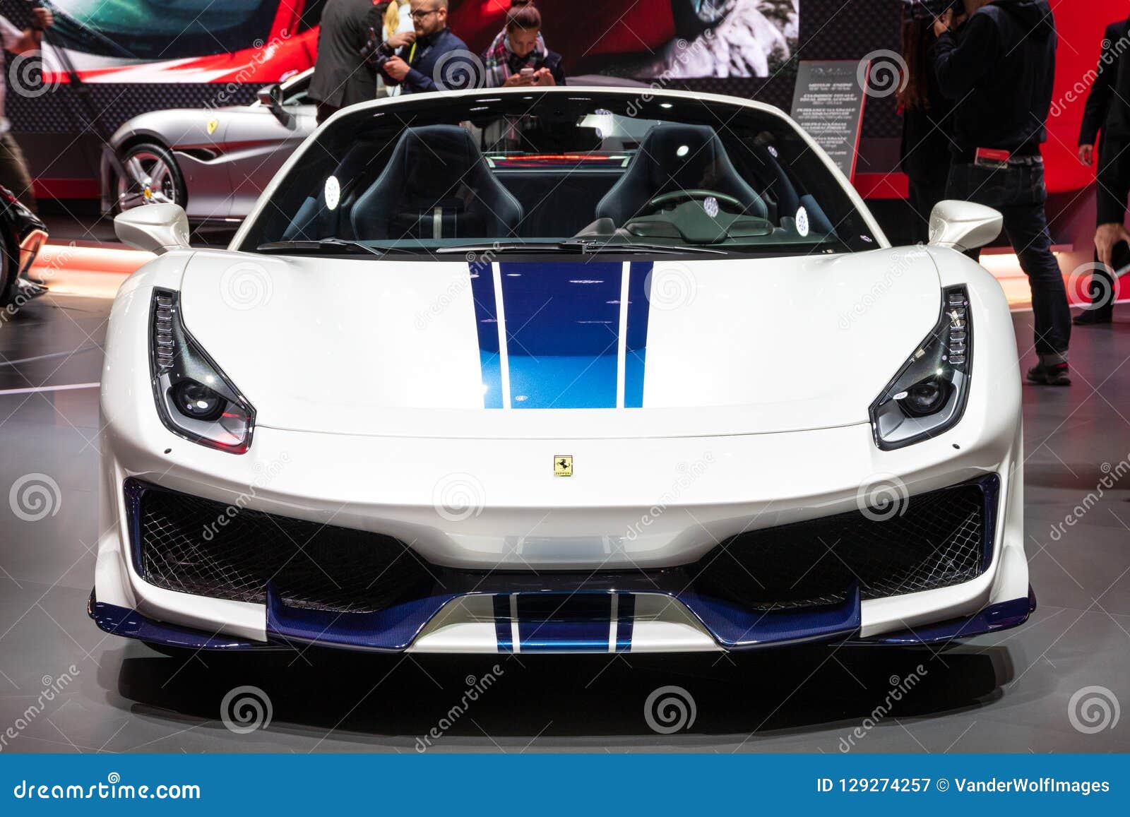 Ferrari 488 Pista Spider Sports Car Editorial Photography