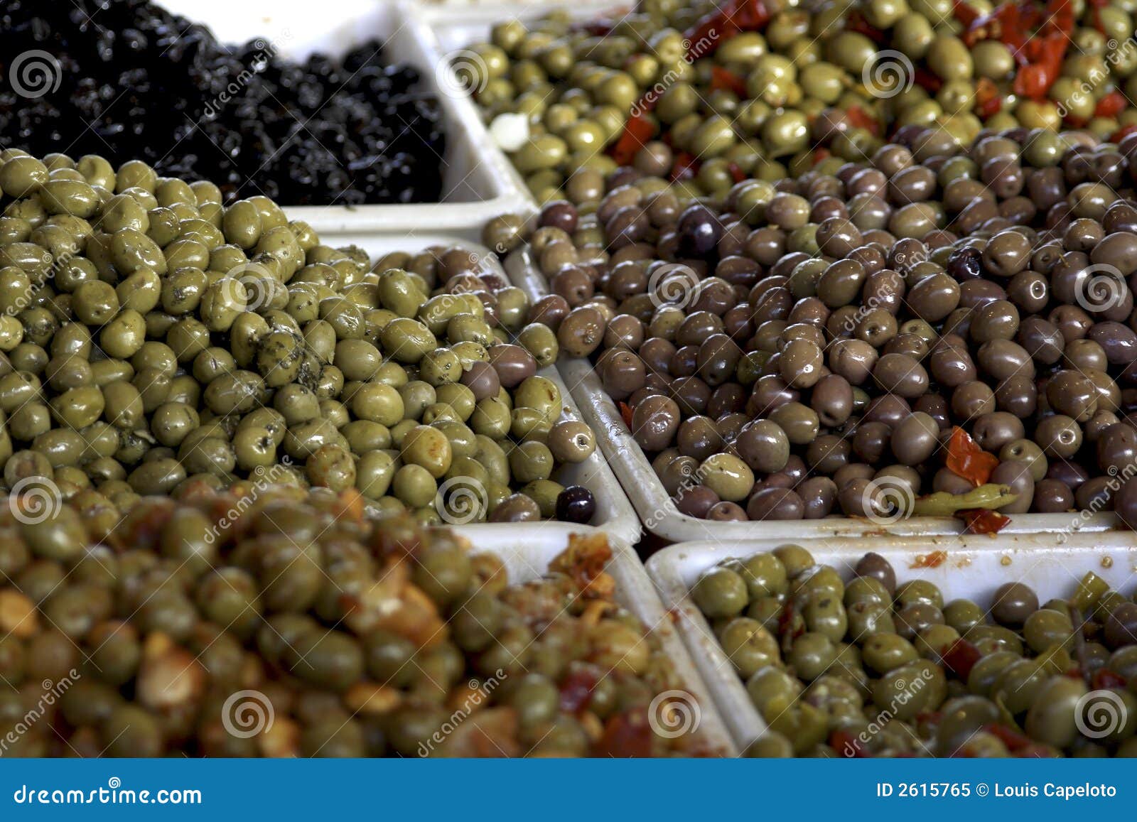 Paris olives at the market stock image. Image of fresh 2615765