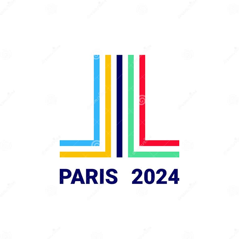 Paris 2025 Olympics. Logo for the Olympics. Vector Illustration