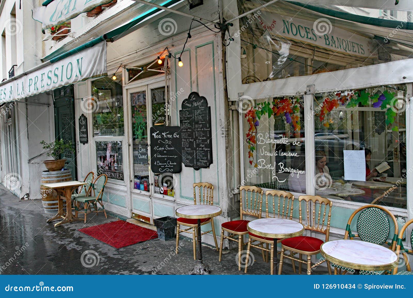  Paris  outdoor  cafe  editorial stock image Image of table 