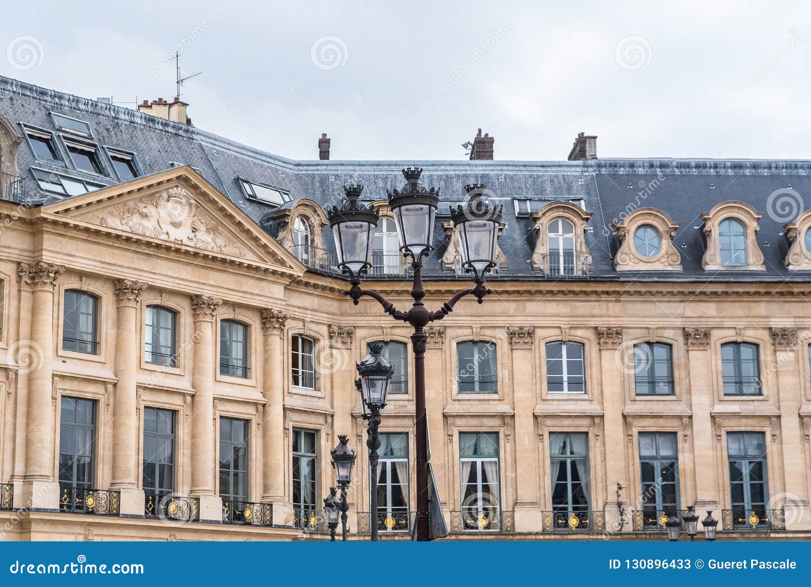 France, Paris, Place Vendome, Hotel Ritz stock photo