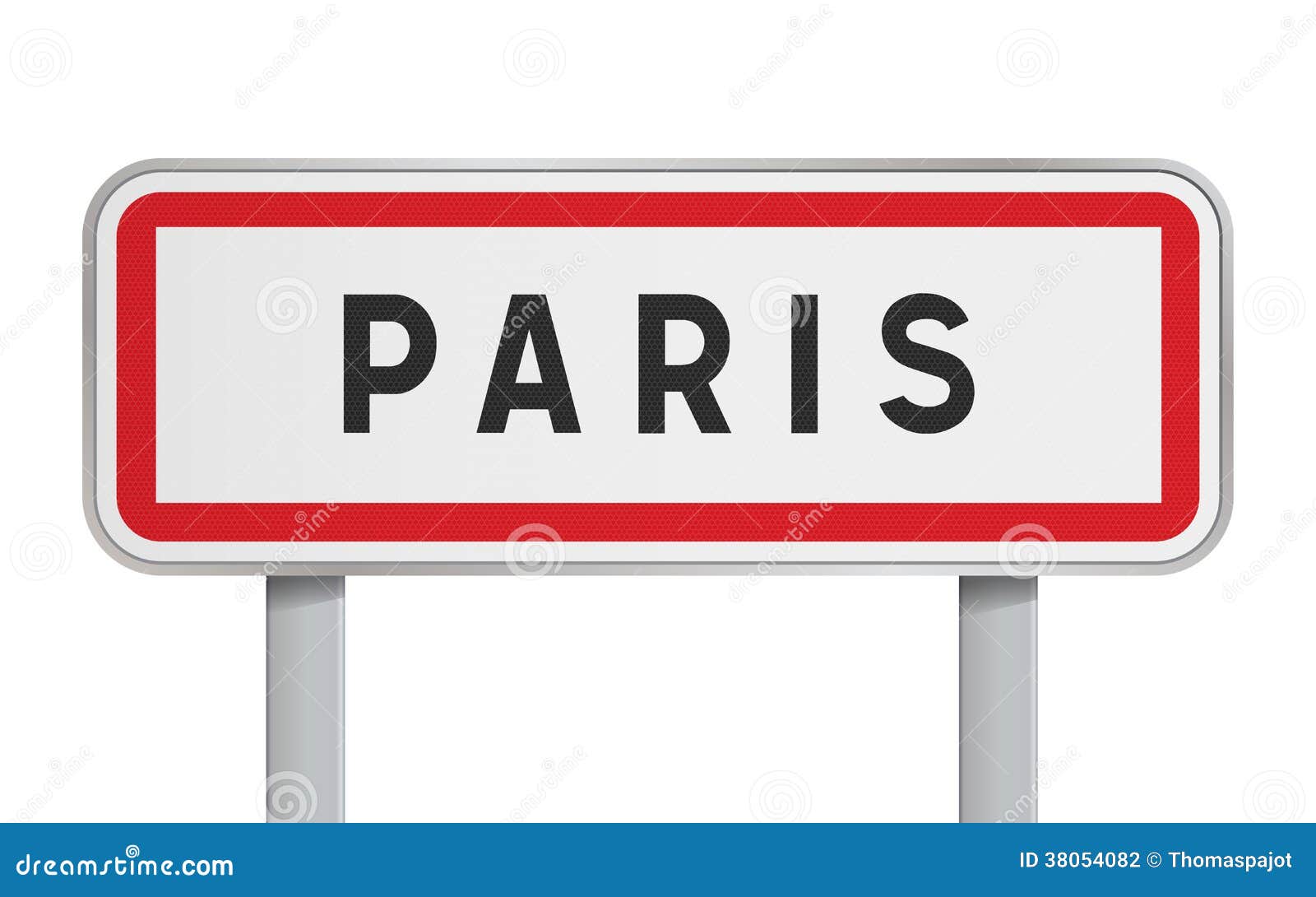 Paris Road Sign Stock Photography Image 38054082