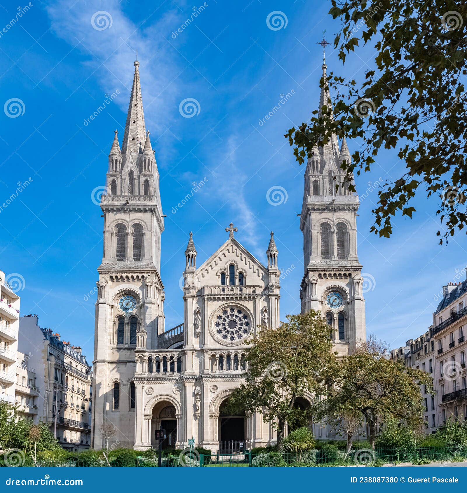 Paris, SaintAmbroise Church Stock Photo Image of boulevard, monument