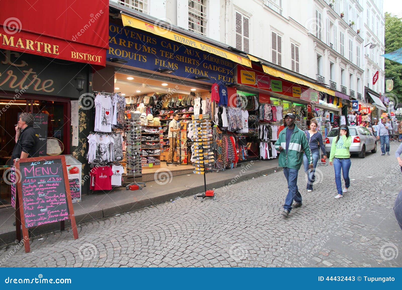 The traditional French bakery shop Farah et Nadine located at Duhesme  street in 18 district of Paris, France. Stock Photo