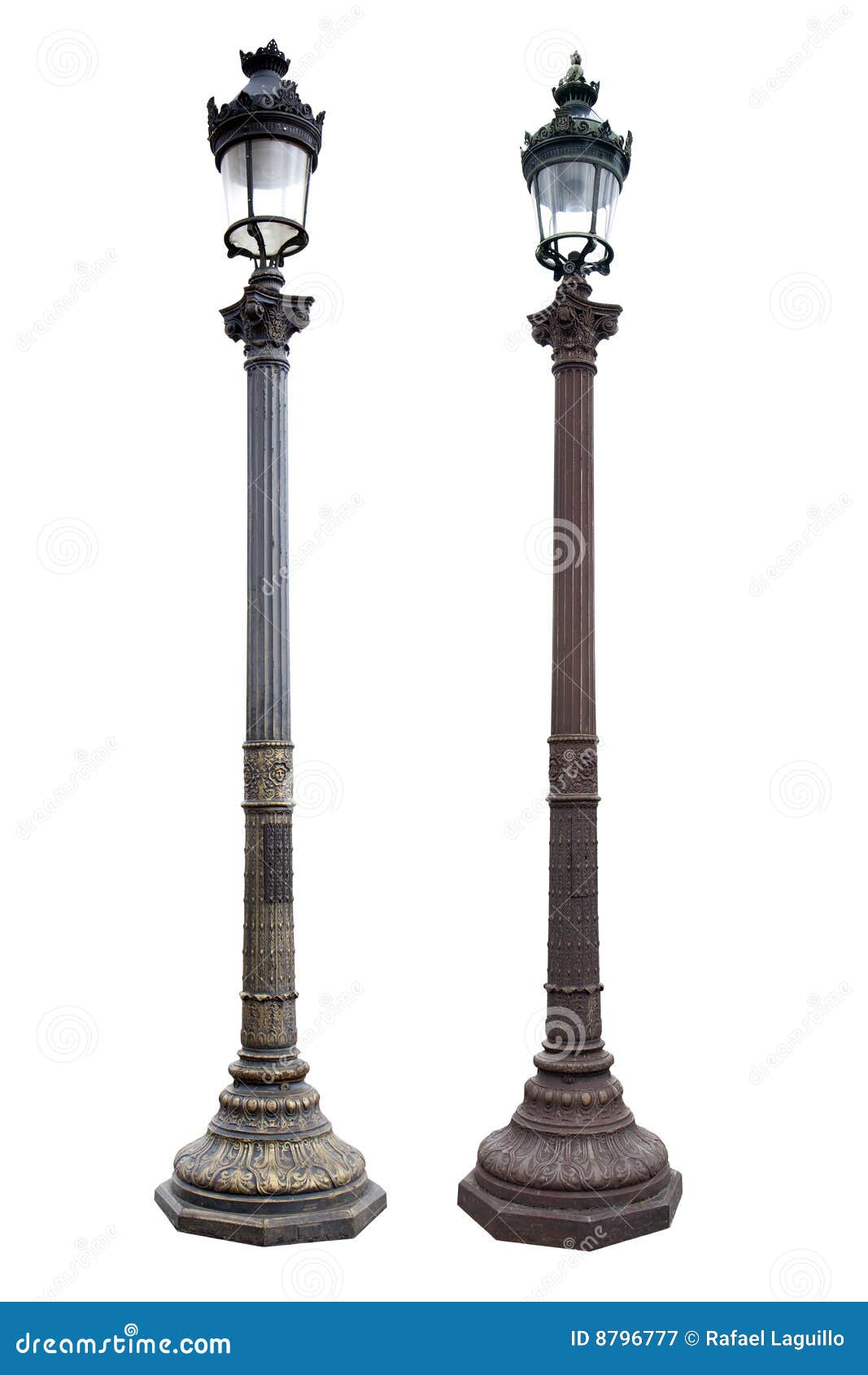 Paris street lights stock image. Image of ancient, paris - 8796777