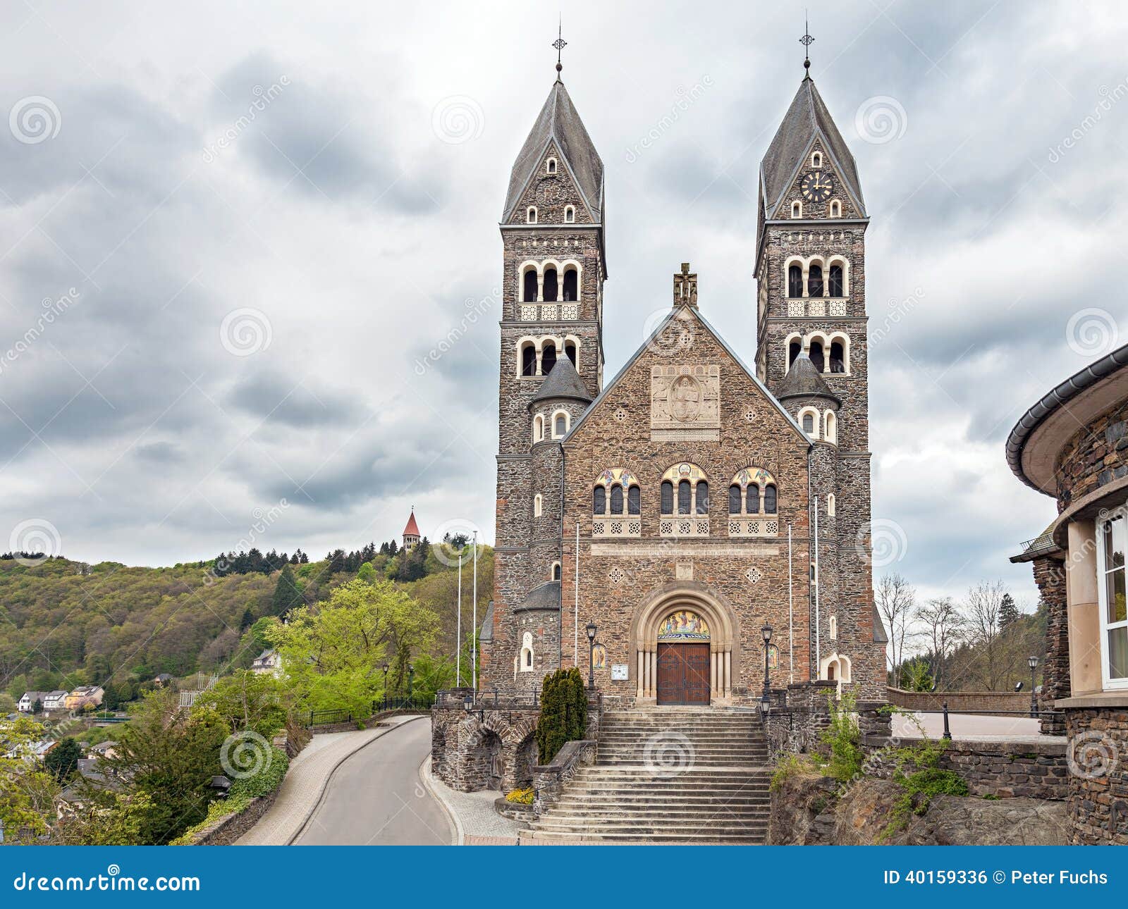 Parish Church in Clervaux stock photo. Image of destinations 40159336