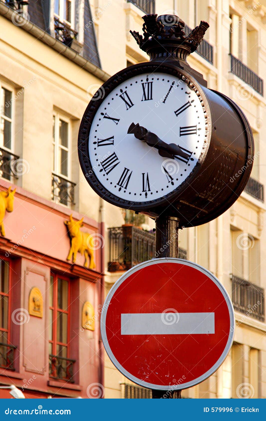 parisian street clock