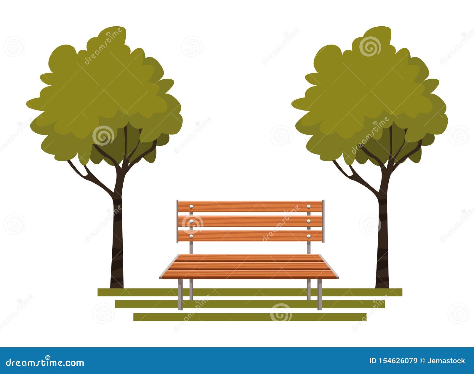 Park with Bench and Trees Cartoon Stock Vector - Illustration of natural, bench: 154626079 Park with Bench and Trees Cartoon Stock Vector - Illustration of natural, bench: 154626079