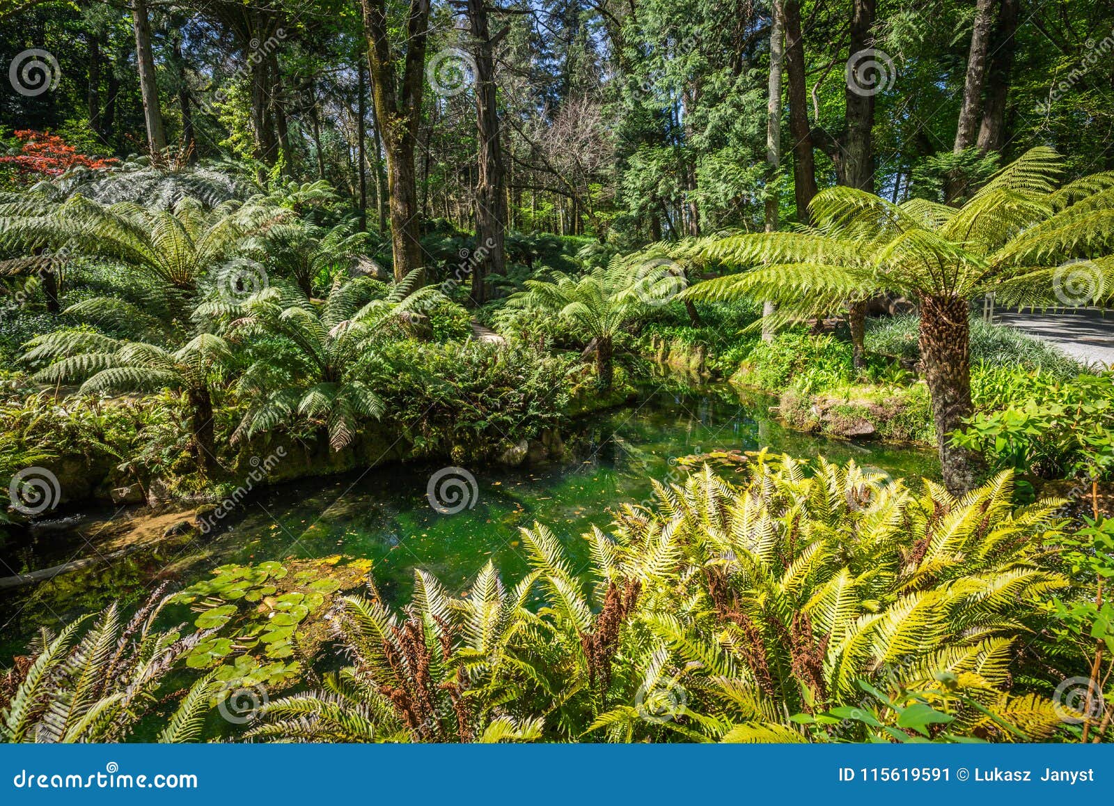 Garden Of Eden Garden Located In Sintra Portugal Stock Image