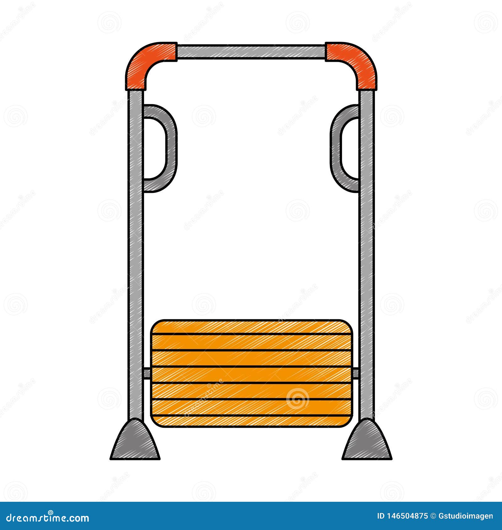 Park playground bars icon stock illustration. Illustration of clipart