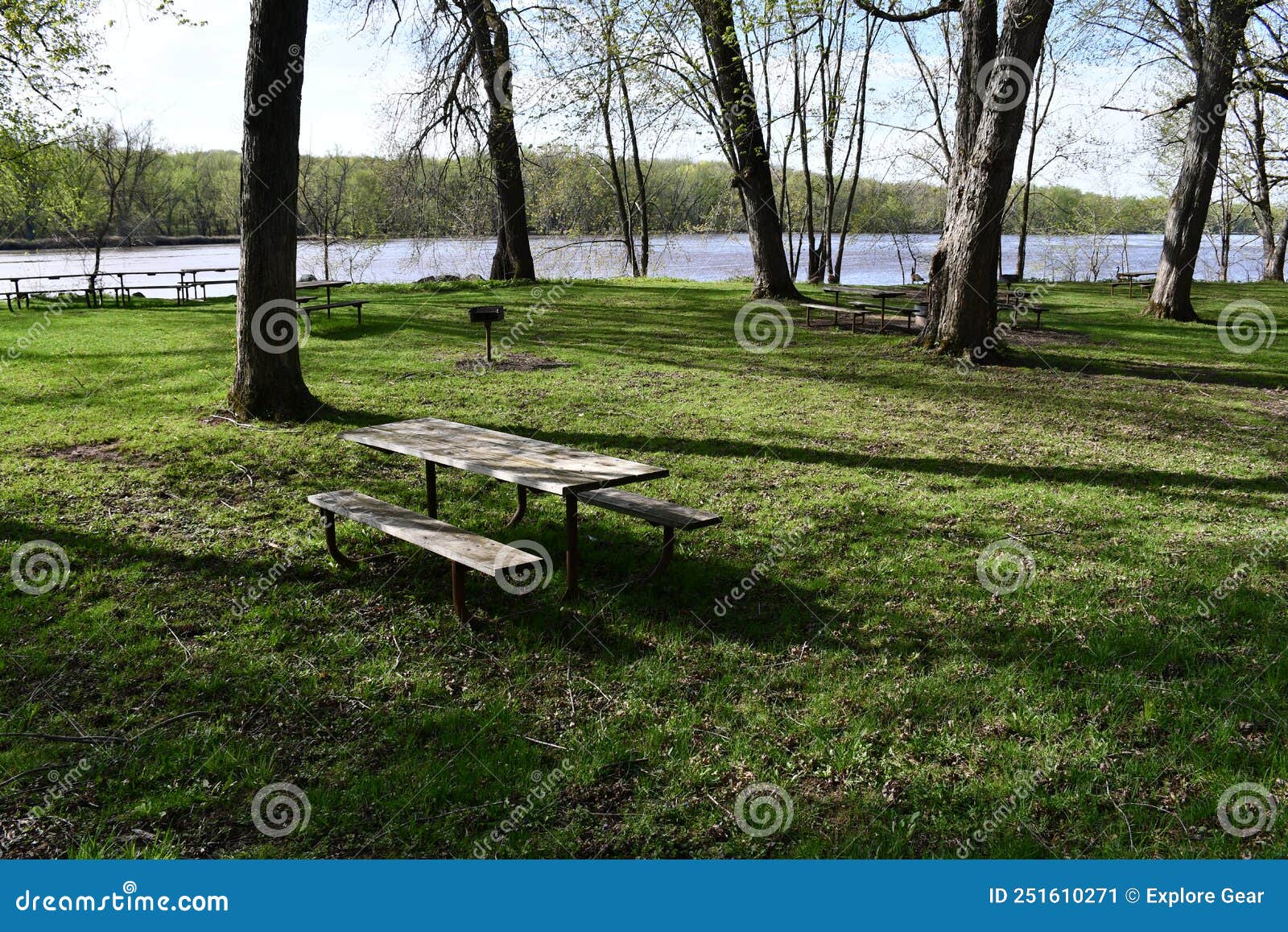 Park by the River stock image. Image of leaf, park, riverside 251610271
