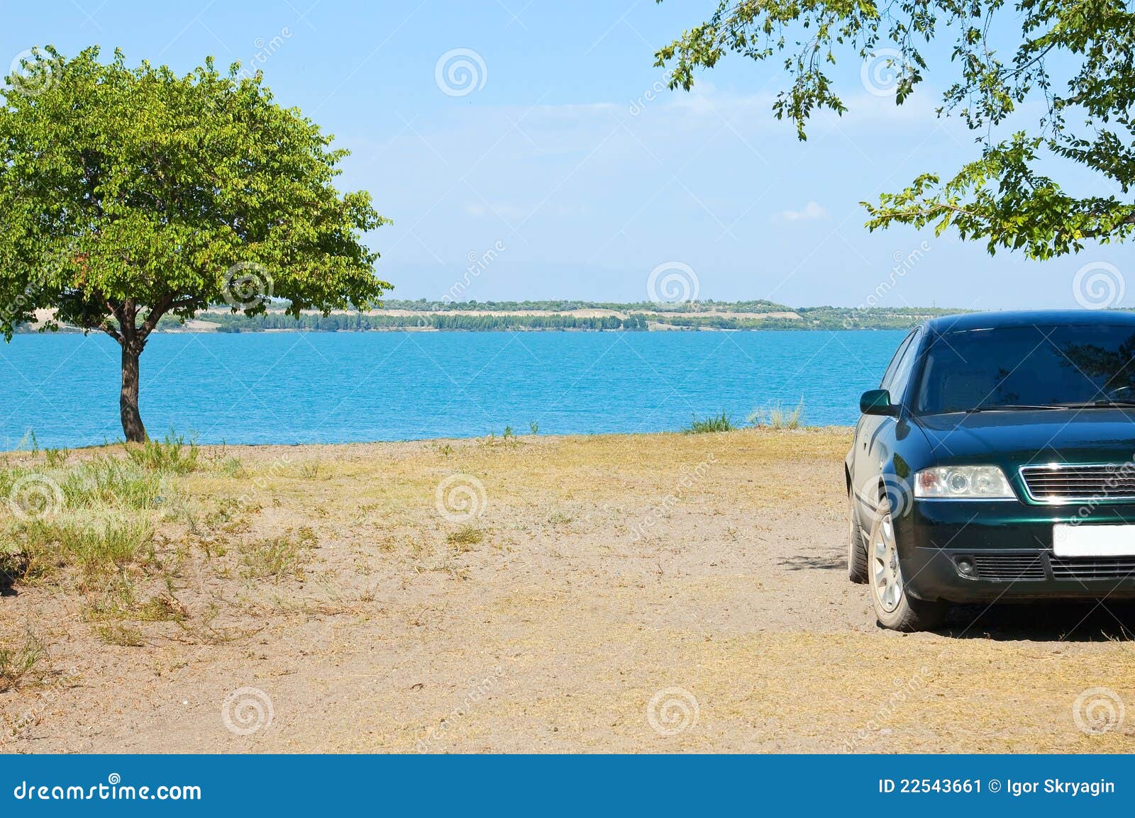 Parking on the beach stock image. Image of road, orange 22543661