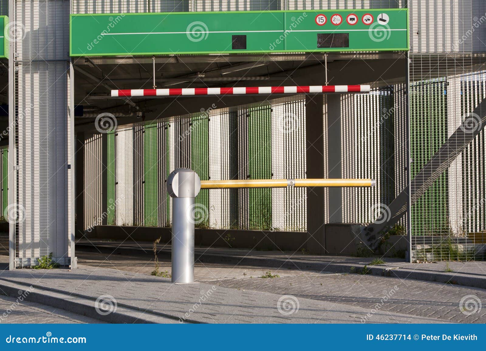 Parking garage gate stock photo. Image of garage, entrance - 46237714