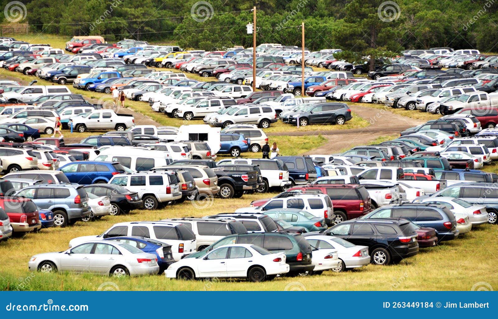 Parking Lot Full of Vehicles Stock Photo Image of outside, park