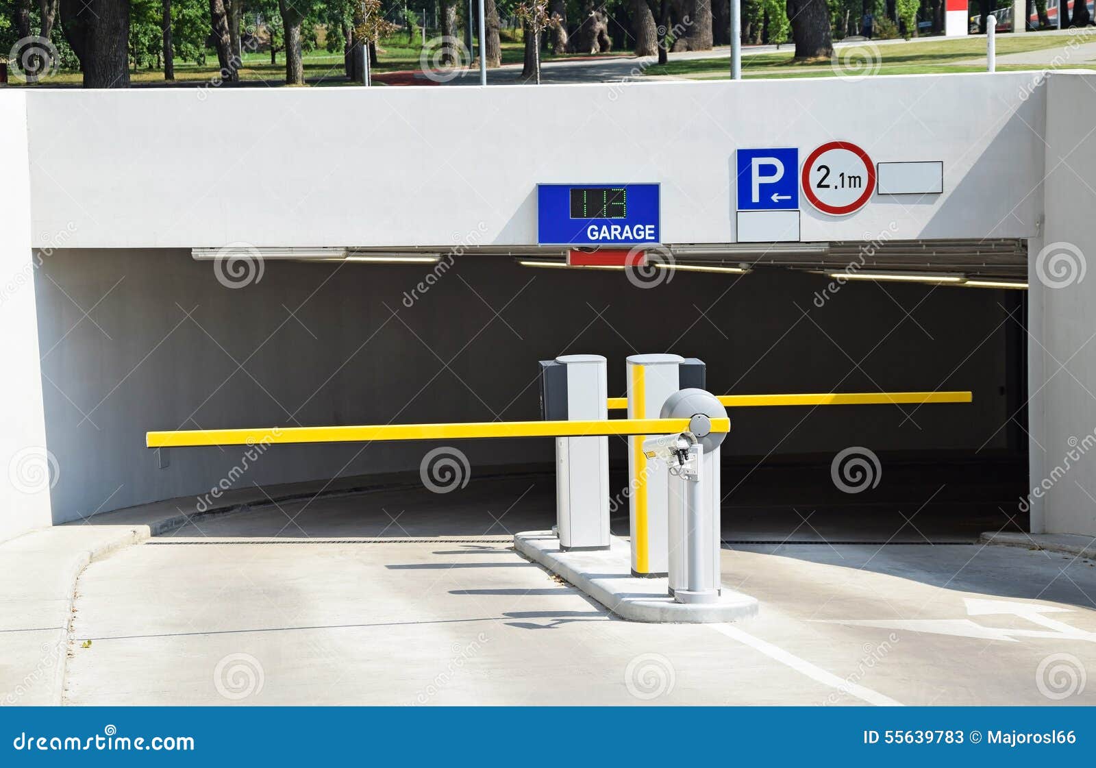 Parking lot gate stock image. Image of barrier, cars - 55639783