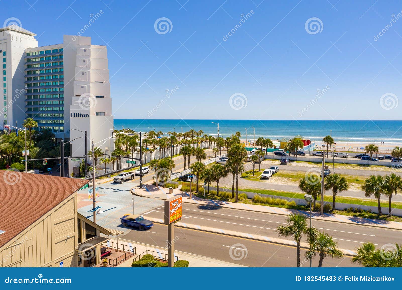 Parking Lots at Daytona Beach FL Editorial Stock Photo Image of beach