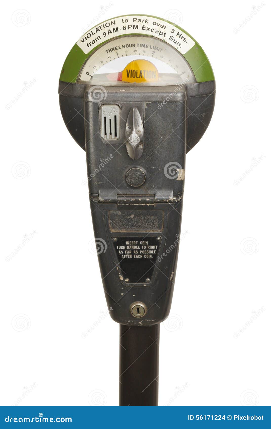 Parking Meter stock photo. Image of white, street, three 56171224