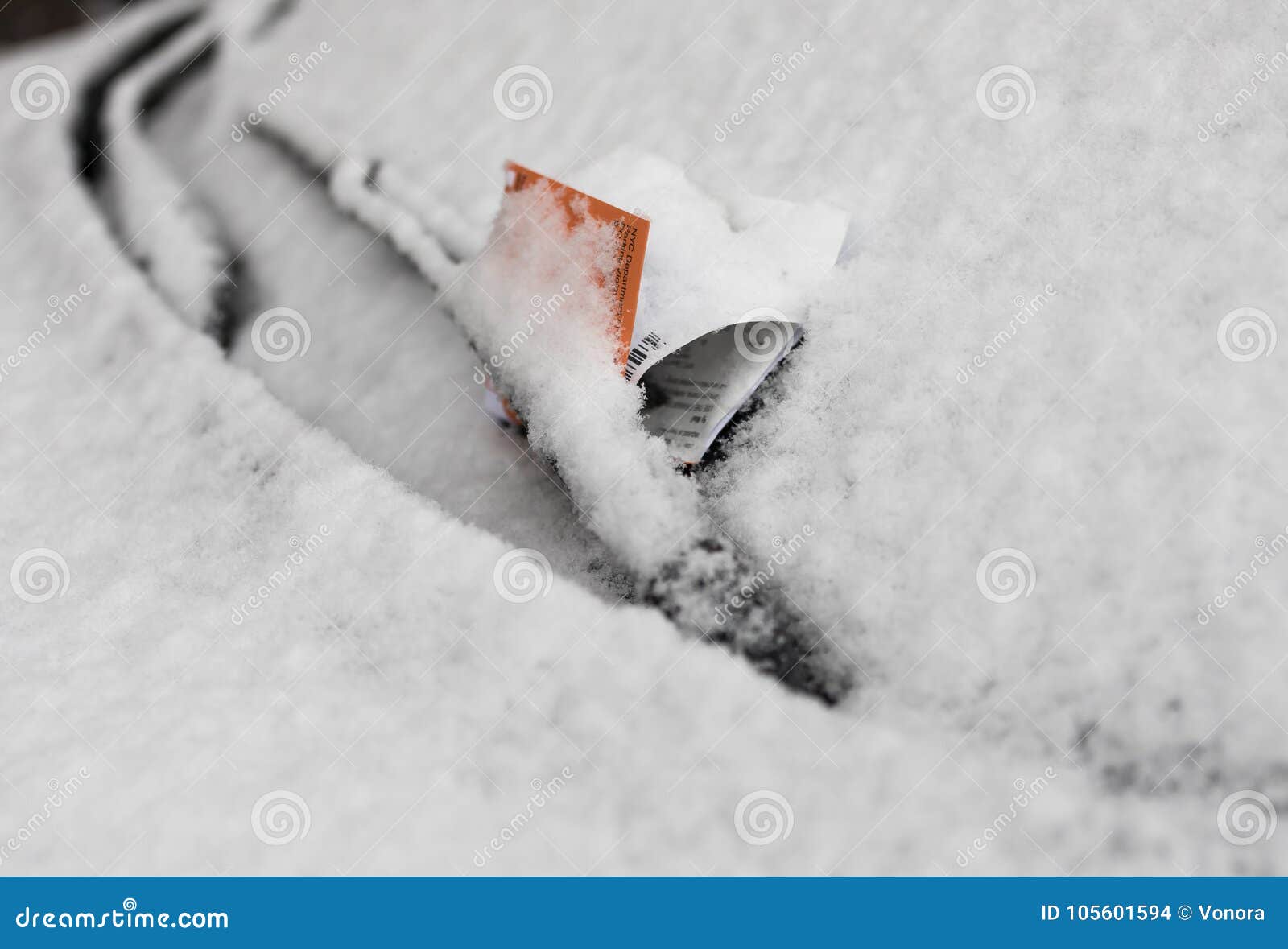 Parking summonns stock photo. Image of parking, automobile 105601594