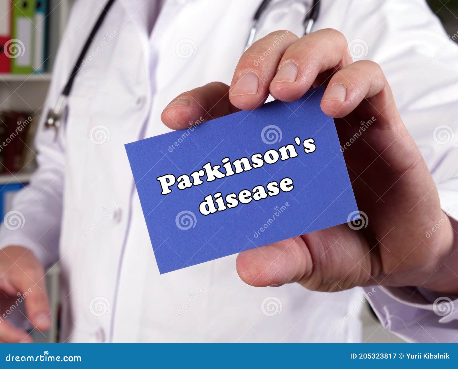 Parkinson`s Disease Sign on the Page Stock Image Image of injection