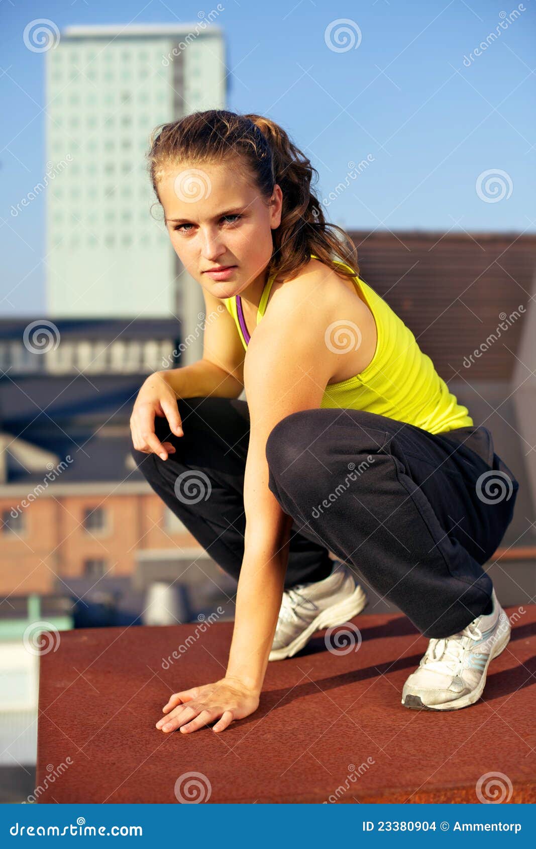 picture Jumping Dynamic Parkour Poses dreamstime com