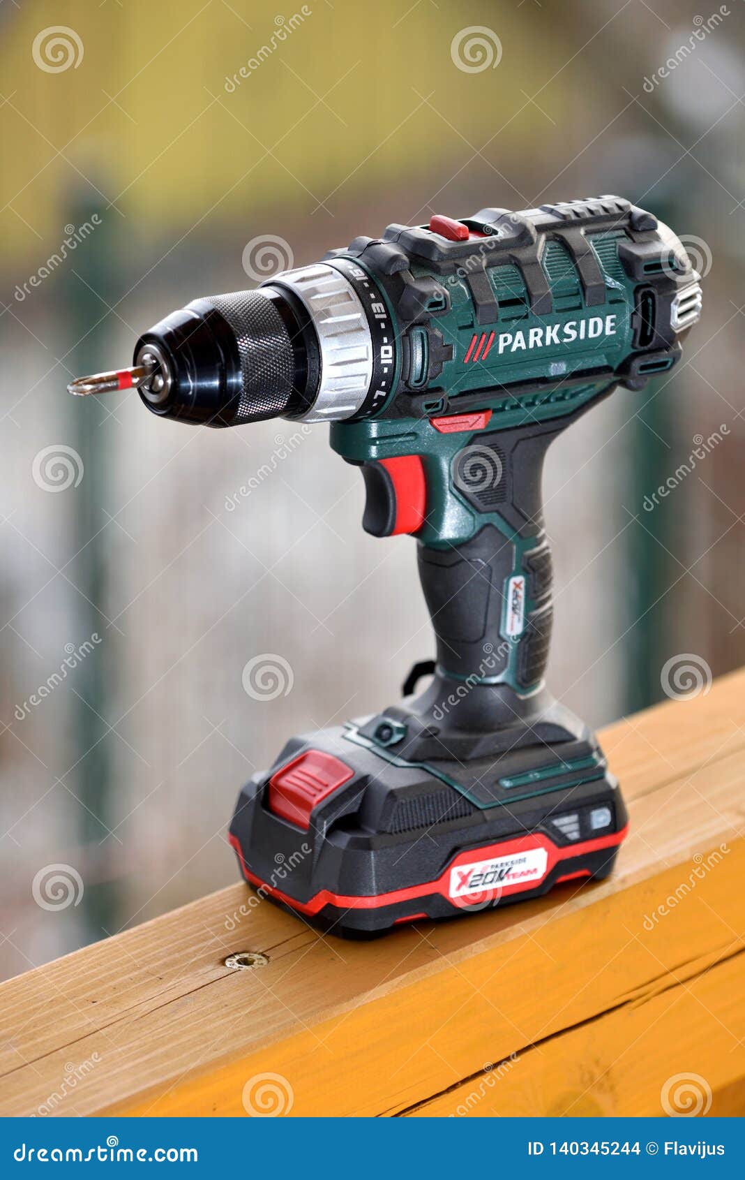 Parkside Performance 20V Cordless Drilldriver Editorial Stock