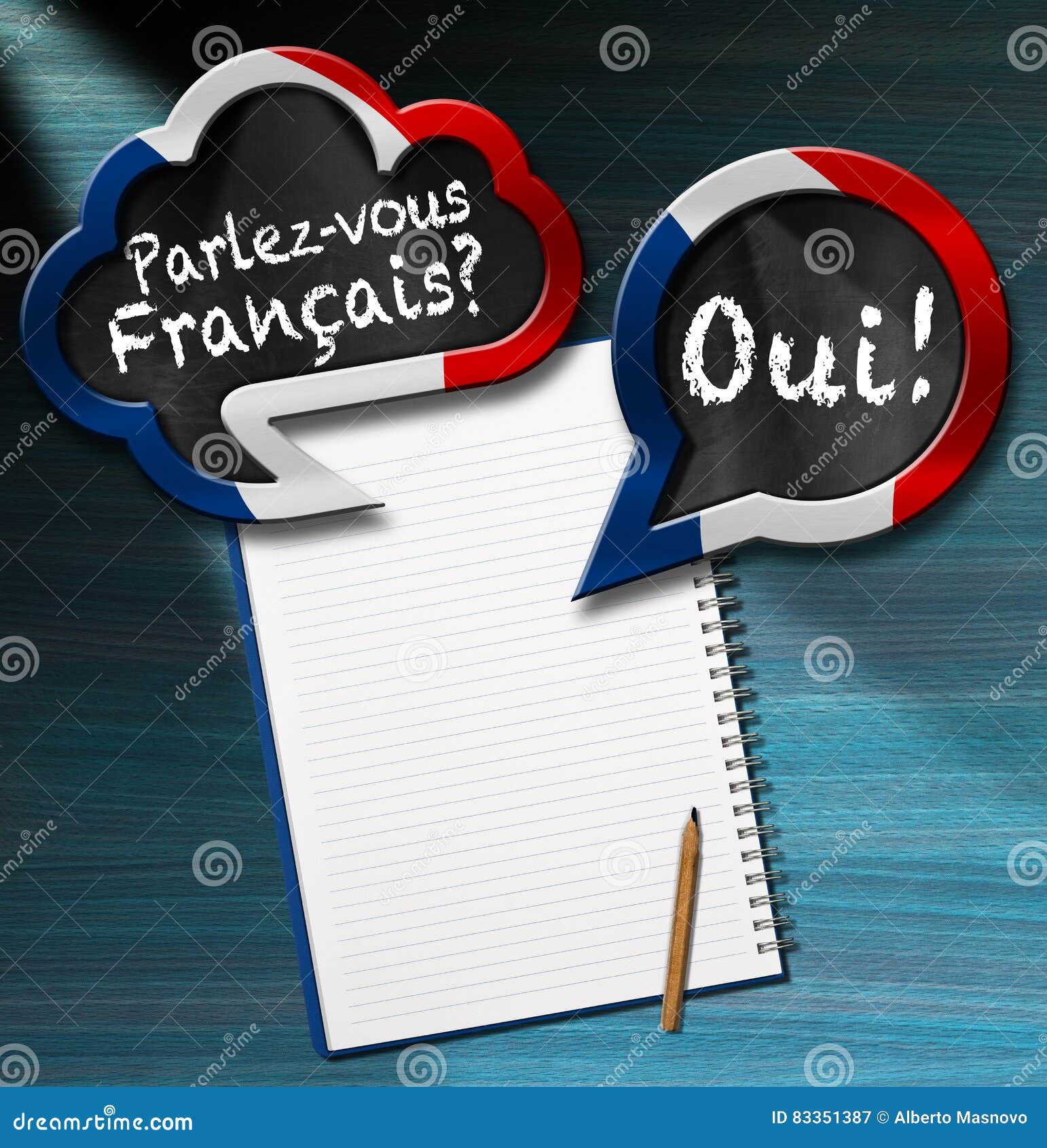 Oui French Language Mean Yes Vector Stock Vector (Royalty Free) 2351699841