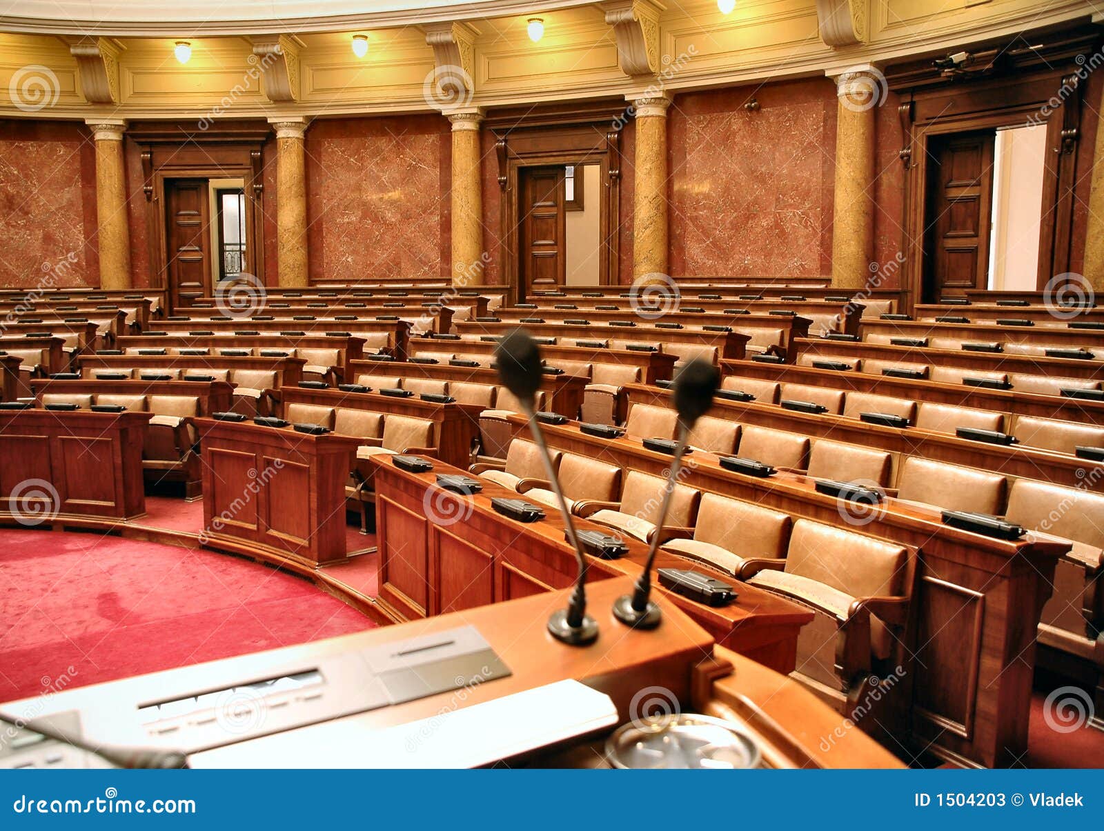 Parliament stock image. Image of government, microphone 1504203