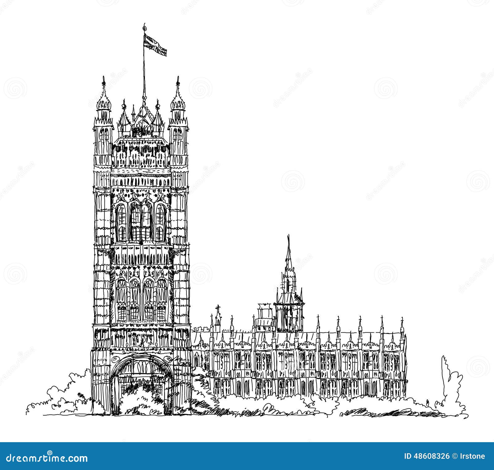 Premium Vector  Ink sketch drawing of famous place in london with hand  lettering inscription big ben and houses of parliament or clock tower  westminster vector illustration