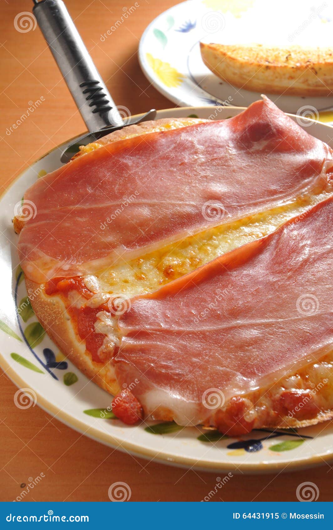 Parma Ham pizza stock image. Image of style, cuisine 64431915