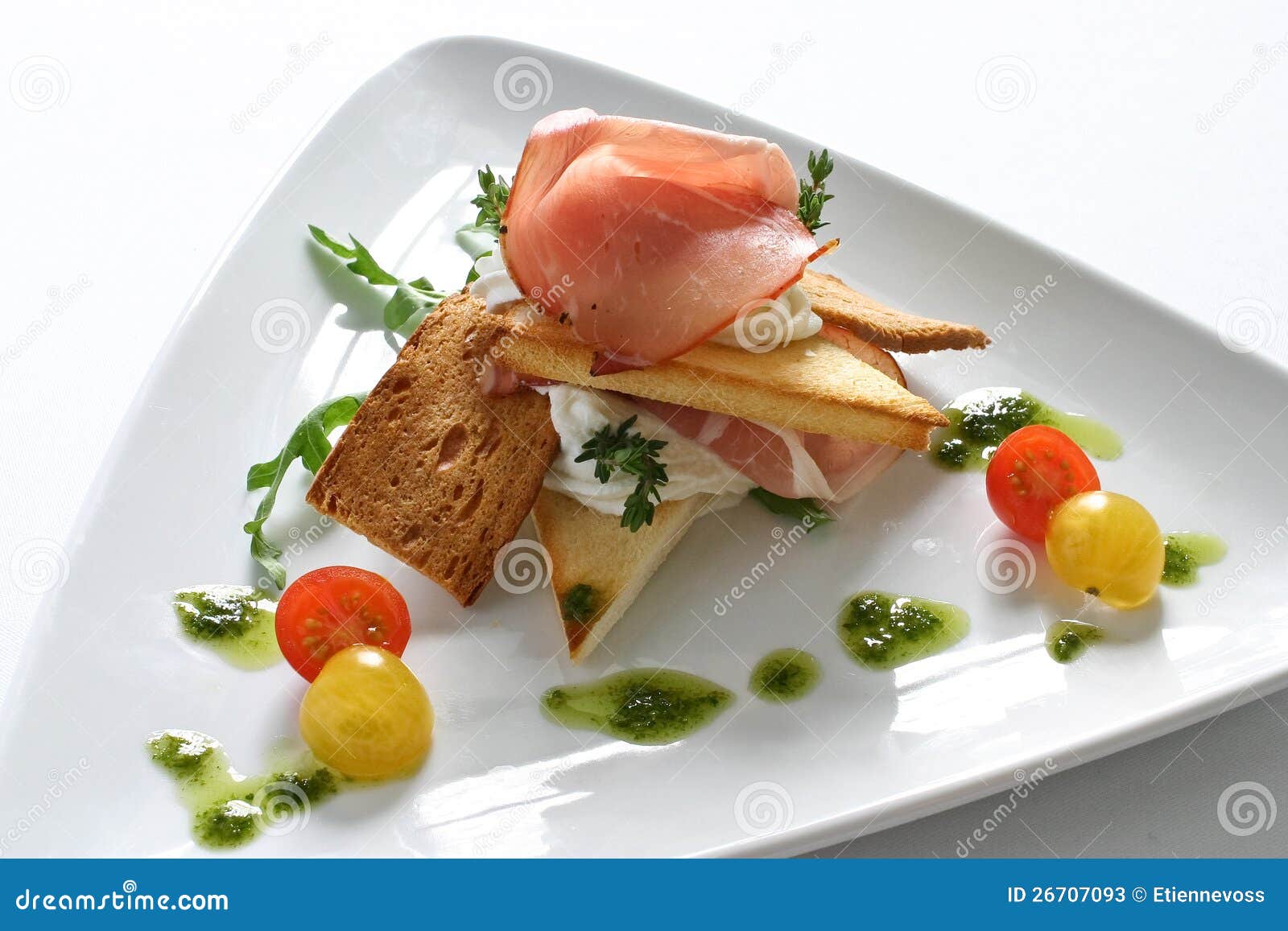 Parma ham starter stock image. Image of catering, starter 26707093
