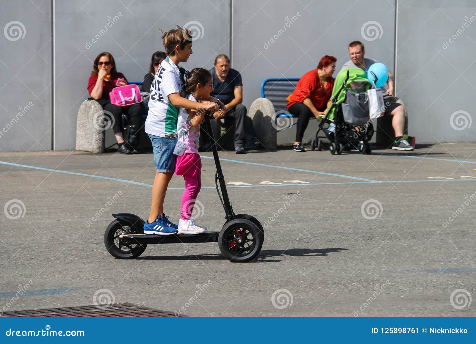 kids ride on electric scooter