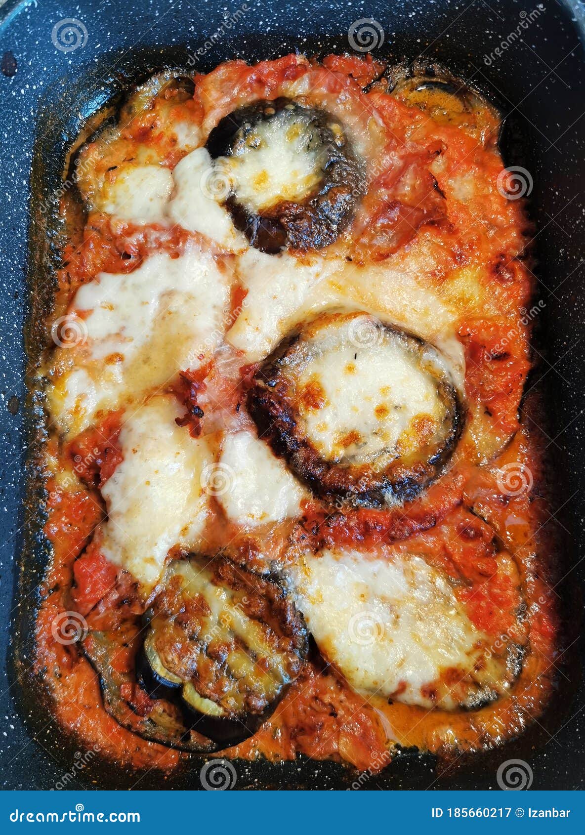 Parmesan Eggplant Italian Dish Stock Image Image of delicious, dish